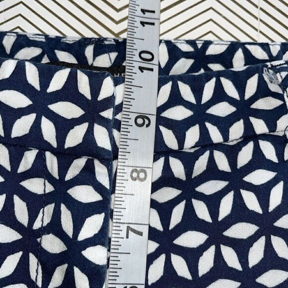 Zac & Rachel Women Capri Pant Size 8 Lot Of 2 Red White Blue Geometric Patriotic - Picture 4 of 10